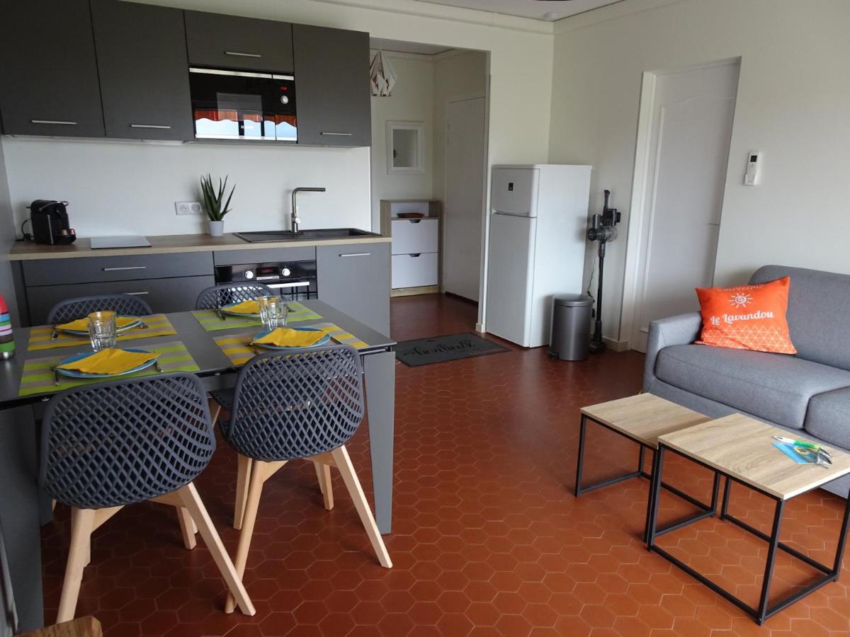 T3 150 M De La Plage, Climatisation, Piscine Et Parking Privatif - Le Lavandou Bagian luar foto